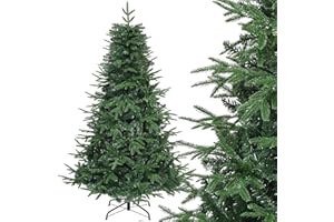 YITAHOME Sztuczna choinka klasy premium, 182 cm, ok. 900 gałązek, odlew wtryskowy PE i PCW, naturalna choinka z metalowym stojakiem i składaną ramą, szybki montaż do domu, sklepu, 182 x Ø 90 cm