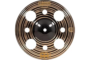 Meinl Cymbals Classics Custom Dark Trash Splash Cymbal 10 inch (Video) for Drum Set (25,40cm) B12 Bronze, Dark Finish, Made in Germany (CC10DATRS)