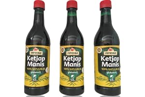 3 x ketjap manis vardera 500 ml, söt indonesisk sojasås – premiumkvalitet – glutenfri – 100 % naturlig