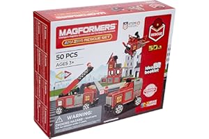 MAGFORMERS GmbH 278-56 Magformers Amazing Rescue Set 50T, kolorowy, od 36 miesięcy