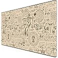 TITANWOLF - XXL Mouse Mat - Mouse Pad 1200 x 600 x 3mm –Speed Gaming Mouse Pad - Extra Large - Table Mat Large Size - improved Precision and Speed – Design Alchemy