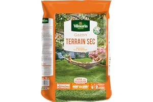 Vilmorin 4460517 Gazon Terrain Sec, Vert, 10 kg
