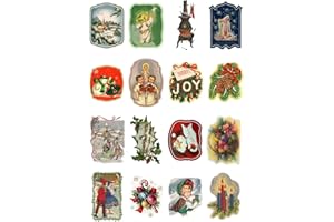 Decoupage Paper Pack (10sheets A4 / 8x12) Vintage Christmas Santa Kids FLONZ Vintage Ephemera by Flonz