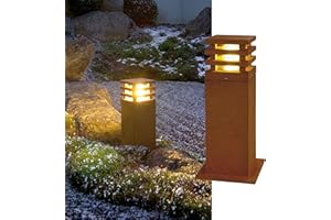 SLV Lampa stojąca RUSTY SQUARE 40 SLV/zewnętrzne oświetlenie ścieżek, ścian, wejść, zewnętrzna lampa ogrodowa LED / E27 IP55 11W, kolor rdzy