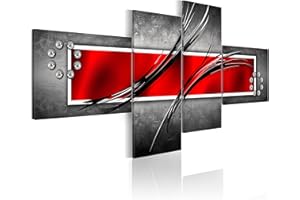 B&D XXL murando Impression sur toile intissee 100x46 cm 4 pieces tableau tableaux decoration murale photo image artistique photographie graphique abstraction abstrait 051460