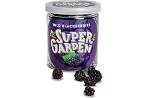 SUPERGARDEN Super Garden mora silvestre liofilizada - Snack saludable - Producto 100% puro y natural - Apto para veganos - Sin azúcares, aditivos artificiales ni conservantes añadidos - Sin gluten - No OMG