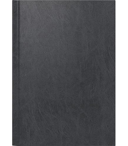 BRUNNEN Calendario De Libro Modelo Manager Wt 7 Weektimer (2025), 2 Páginas = 1 Semana, 210 × 260 Mm, 160 Páginas, Tapa Suave, Gris