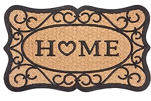 ‎HANSE HOME Hanse Home Fußmatte Kokos & Gummi 45x75cm – rutschfeste Outdoor Schmutzfangmatte Natur für Innen und Außen, Fußabtreter Home Herz Kokosfaser Wetterfest Kokosmatte für Eingangsbereich & Außenbereich