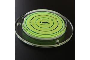 CATERPILLAR RED Niveau à Bulle d’Air Large acrylique – 100mm de Diamètre, Degrés, Niveau de Surface, Bulls Eye Bullseye Fiole à Niveau Rond