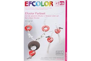 EFCOLOR efco Farbset, Farbschmelzpulver, Mehrfarbig, 15-teiliges Set