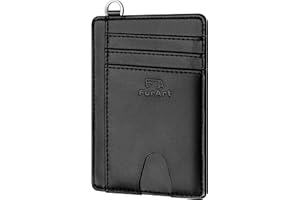 FurArt Schlank Kreditkartenetui,RFID-Blockierung Portemonnaie, Minimalistisch Kreditkarten Kartenetui für Herren und Damen