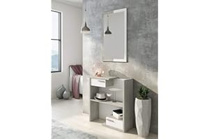 CALITAN FURNITURE FACTORY SP Z O.O. Bissolo Casa Mobile da Ingresso Xintia Cemento e Larice Bianco 83 X 27,5 X H. 90