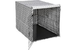 MidWest Homes for Pets, Copertura per gabbie in tessuto protetto da teflon, copertura privacy per gabbie MidWest e New World lunghe 121,92 cm, adatta a lavatrice/asciugatrice, CVR48T-GY