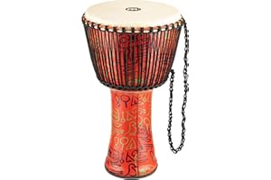 MEINL Percussion Travel Series African Djembe - Pharaoh's Script, Extra-Large - Goat Head (PADJ1-XL-G)