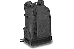 Pedea DSLR-Kamerarucksack Fashion Fotorucksack für Spiegelreflexkameras mit wasserdichtem Regenschutz und Variabler Inneneinteilung (Rucksack, schwarz)