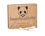 ✮ bambusliebe ✮ 3er Pack Bambus Wattestäbchen ♻ für Kinder & Erwachsene ♻ Bambusstäbchen & flauschige Baumwolle...