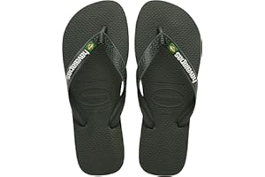 Havaianas - Top Brasil Logo, Bequeme, Robuste und Leichte Badelatschen, mit Rutschfesten Sohlen, Brasilien-Flagge auf den Riemen, Unisex Erwachsene