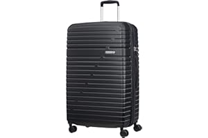 American Tourister Aero Racer Spinner 79 Expandable - 4,6 Kg Suitcase, cm, 115 liters, Black (Jet Black)