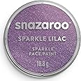 Snazaroo Sparkle Face and Body Paint for Kids and Adults, Sparkle Lilac Colour, Water Based, Easily Washable, Non-Toxic, Makeup, Body Painting for Parties, for Ages 3+