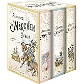 Der große Märchenschatz (Andersens Märchen - Grimms Märchen - Hauffs Märchen) (3 Bände im Schuber): Schmuckkassette mit Goldf