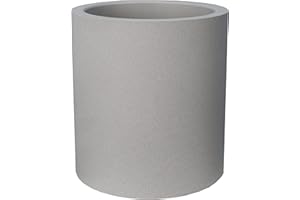 Riviera Pot à Bac Granit Rond, 40cm Diamètre, Stone