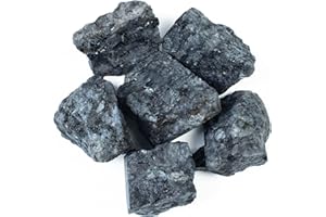 Crocon 1LB Larvikite Pietra Grezza Sciolta Pietra preziosa Grezza Naturale Cabbing Lucidatura Estrazione Chakra Meditazione Bilanciamento Reiki Guarigione Buona Fortuna Regalo Casa Ufficio Décor