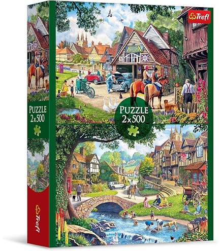 Puzzle Clementoni 500 Pièces - L’Ancien Magasin De Noël - Qualité Italienne, Impression Lin, Dès 14 Ans