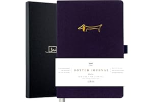 Scribble & Dot® Bullet Planner - Dotted Journal | A5 Ultra Thick 160gsm Paper - Premium Dotted Journal for Artists and Creators, Includes Pen Test Pages (Navy Blue)