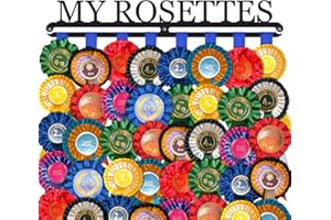 The Medal Hanger Shop | 'My Rosettes' | Black | Rosette/Ribbon Hanger Display Holder | Made in Britain