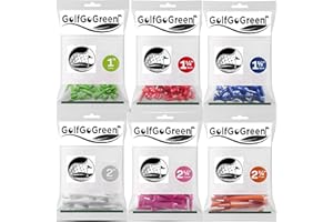 GOLFGOGREEN Bamboo Graduated Wooden Wood Castle Golf Tees - BUY 2 OR MORE AND SAVE 10%