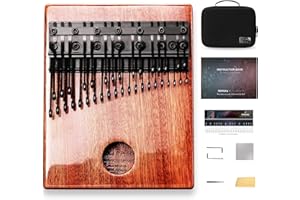 MOOZICA 36 Teclas Cromática Profesional Kalimba, Diseño de Piano de Doble Capa, Piano de pulgar Kalimba de 36 dientes, Kalimba de Madera de Caoba Maciza con Superficie Brillante