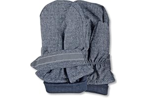 Sterntaler Unisex Kinder Fäustlinge Melange mit Daumen, Klettverschluss mit Reflektierendem Streifen Handschuhe