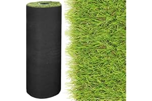 SPRINGOS Erba Sintetica 1x3 m Tappeto per Giardino Balcone Terrazzo Verde Resistente ai UV Facile da Pulire Tappeto Esterno per Decorazione e Pavimentazione
