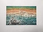 Stamperia D'Arte Busato: "Venezia: Isola di San Giorgio" - Vico Calabr&ograve; - incisione all'acquaforte/acquatinta stampata a...