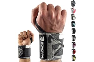 ‎BIOMORPH BIOMORPH Profi Handgelenk Bandagen 54cm für Fitness, Bodybuilding, Kraftsport & Crossfit I Wrist Wraps für Frauen & Männer