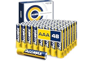 ALLMAX BATTERY Allmax AAA (LR03) Maximum Power Alkaline Triple A Batteries (48 Count) – Ultra Long-Lasting, Leakproof Design, 10-Year Shelf Life, Maximum Performance (1.5V)