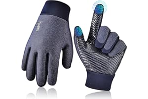 EEFOW Guantes térmicos para Correr de Invierno para niños - Guantes Antideslizantes con Pantalla táctil Interior y Exterior Cálidos para niños y niñas de 4 a 10 años