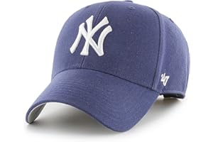 '47 MLB New York Yankees MVP Unisex Baseball Cap, Adjustable, High Quality Design and Workmanship, White Logo, Light Navy, Light navy