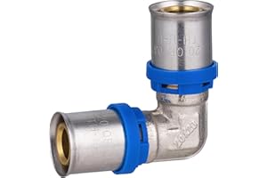 NT NOYON & THIEBAULT Raccord Multicouche à Sertir Multi profils TH-H-U coude égal diamètre Ø20 mm - Norme NF 545 pour réseau d'eau potable et chauffage NOYON & THIEBAULT