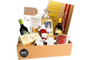 GUSTOTIPICOITALIANO GUSTO TIPICO ITALIANO Cesto Natalizio Gastronomico Salumi Italiani Artigianali Natale 2024 con Salsiccia Bocconcino, Taralli Artigianali, Sughetto alla Amatriciana, Taralli Dolci, Birra, Bruscapasta