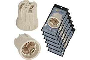 ISOLATECH 6st E27 keramisk sockel LED lågenergilampor (max.250V/4A) lampor för hem takinstallation badrum kök kylskåpshållare