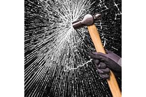 Folindo® Splitterschutzfolie für Fenster 200x61cm Transparent - inkl. Rakel & Cutter - Sicherheitsfolie 4 mil für Glas, Spiegel & Türen – Einbruchschutzfolie, Glasschutzfolie & UV-Schutz Fensterfolie