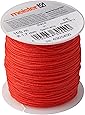 Meister Maurerschnur rot - 100 m Länge - Ø 1,7 mm - Polyethylen geflochten - Knotenfest - Reißfest & Belastbar - Auf Spule / Richtschnur / Bauschnur / Lotschnur / Pflasterschnur / 6305400