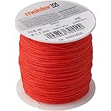 Meister Maurerschnur rot - 100 m Länge - Ø 1,7 mm - Polyethylen geflochten - Knotenfest - Reißfest & Belastbar - Auf Spule / 