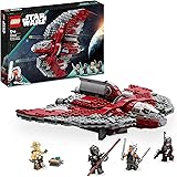 LEGO 75362 Star Wars Prom kosmiczny Jedi T-6 Ahsoki Tano, Wahadłowiec Zabawka do Zbudowania z Klocków, z 4 Minifigurkami, w t