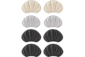 RGZD RGZ 4 paia di impugnature per tallone per scarpe troppo grandi e spessi cuscini per tallone, inserti per schienale, fodere per scarpe anti blister, protezioni per tallone aggiungono volume extra