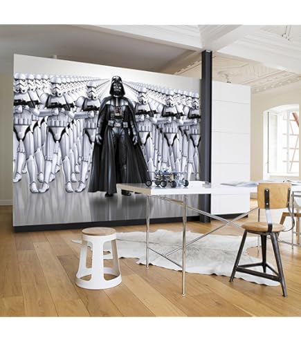 Komar Star Wars EP7 The Force Awakens Collage Wallpaper Mural, Vinyl, Multi-Colour, 368x0.2x254 Cm - View #14