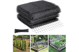 WEXFFU Filet Arbre Fruitier Anti Oiseaux, 4 X 10m Filet Anti Oiseaux avec 50 PCS Attache Câble, Filet Jardi, Réutilisable Filet Anti Oiseaux Protéger Fruits Fleurs des Animaux Parasites Oiseaux
