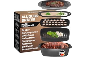 STONELINE Set multifunzionale per arrostire e cuocere, 5 pezzi,