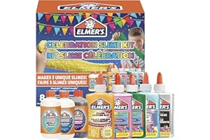Elmer's Kit slime per le feste | La fornitura include attivatori liquido magico per slime assortiti e colle liquide | 8 pezzi